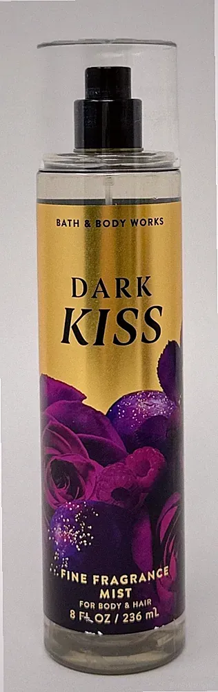 1 BATH & BODY WORKS DARK KISS FINE FRAGRANCE MIST HAIR SPRAY 8 OZ RASPBERRY ROSE