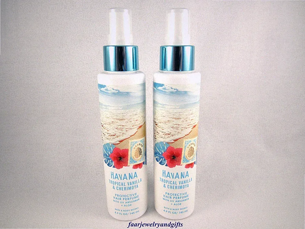 Bath & Body Works HAVANA Tropical Vanilla & Cherimoya Hair Perfume X 2 -FS- NEW