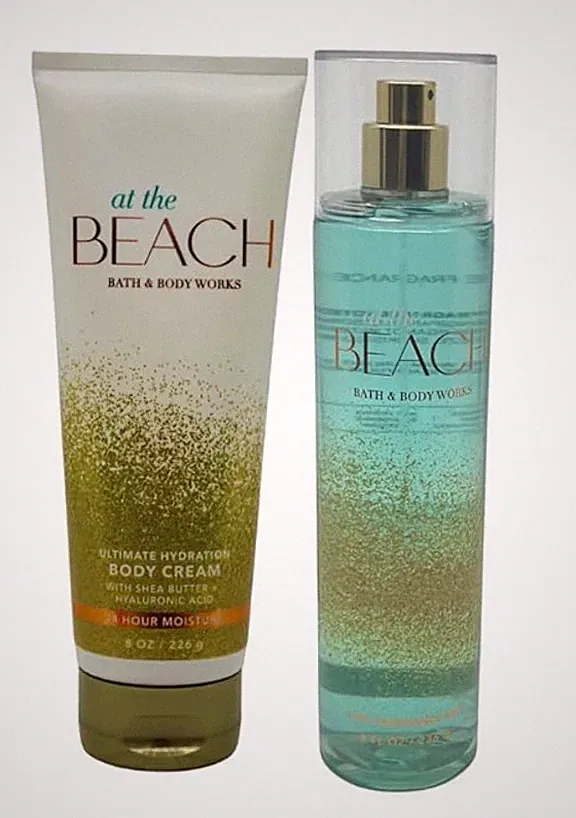 Bath & Body Works Holiday Gift Set Fine Fragrance Mist & Body cream pack of 2