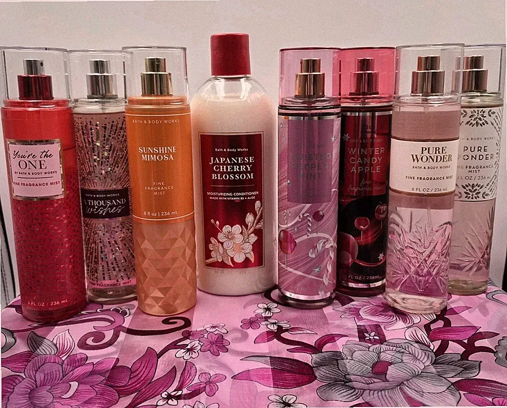 Bath & Body Works ~(x7) Fine Fragrance Mist 8oz Full Sized & 1 Hair Conditioner